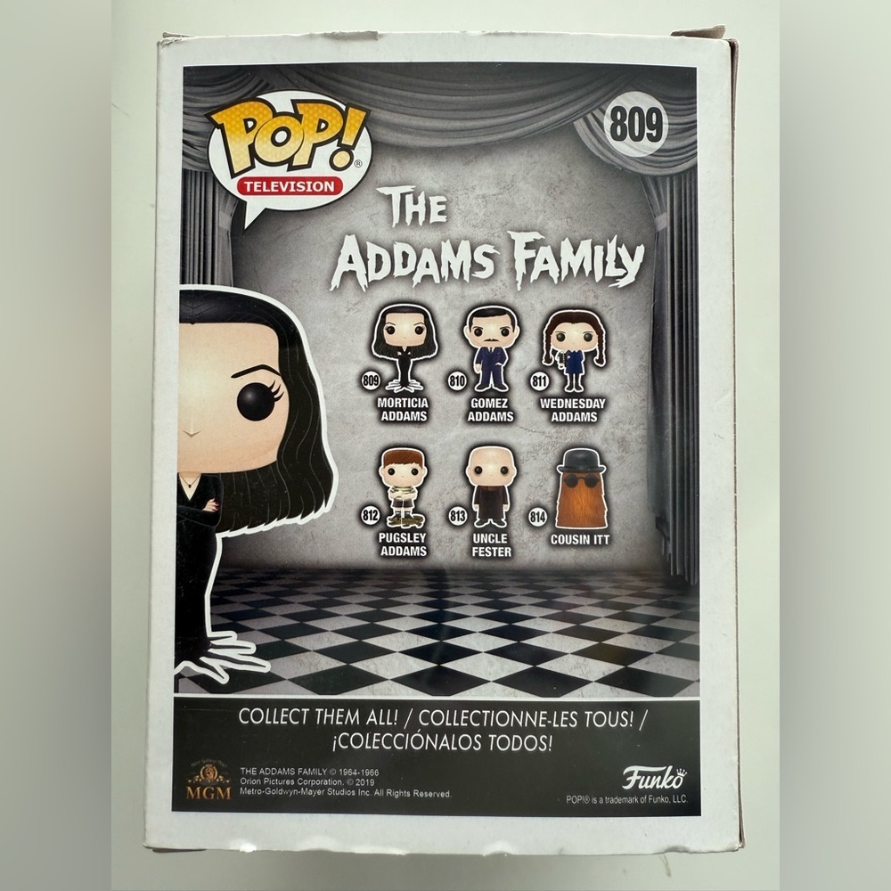 Funko Pop The Addams Family Morticia Figure - Black and White - Picture 4 of 7